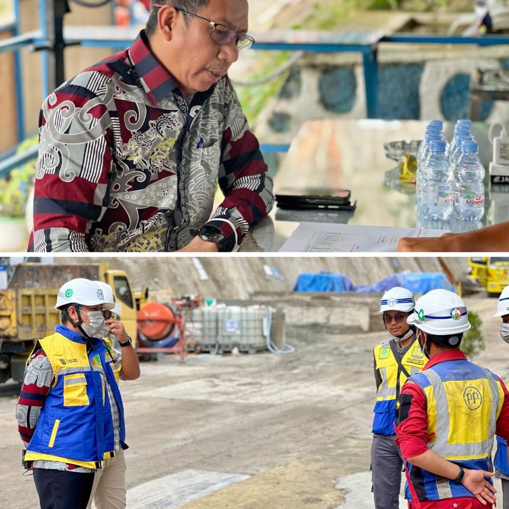 Tinjauan lapangan ke proyek pembangunan terowongan samarinda