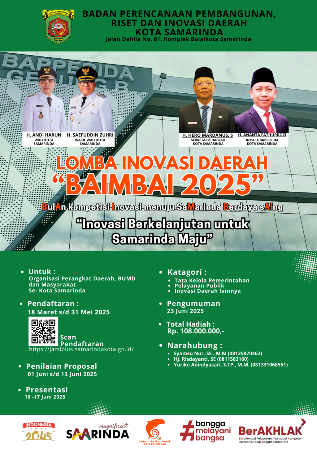Lomba Inovasi “BAIMBAI” 2025 Resmi Digelar, Total Hadiah Rp108 Juta Diperebutkan
