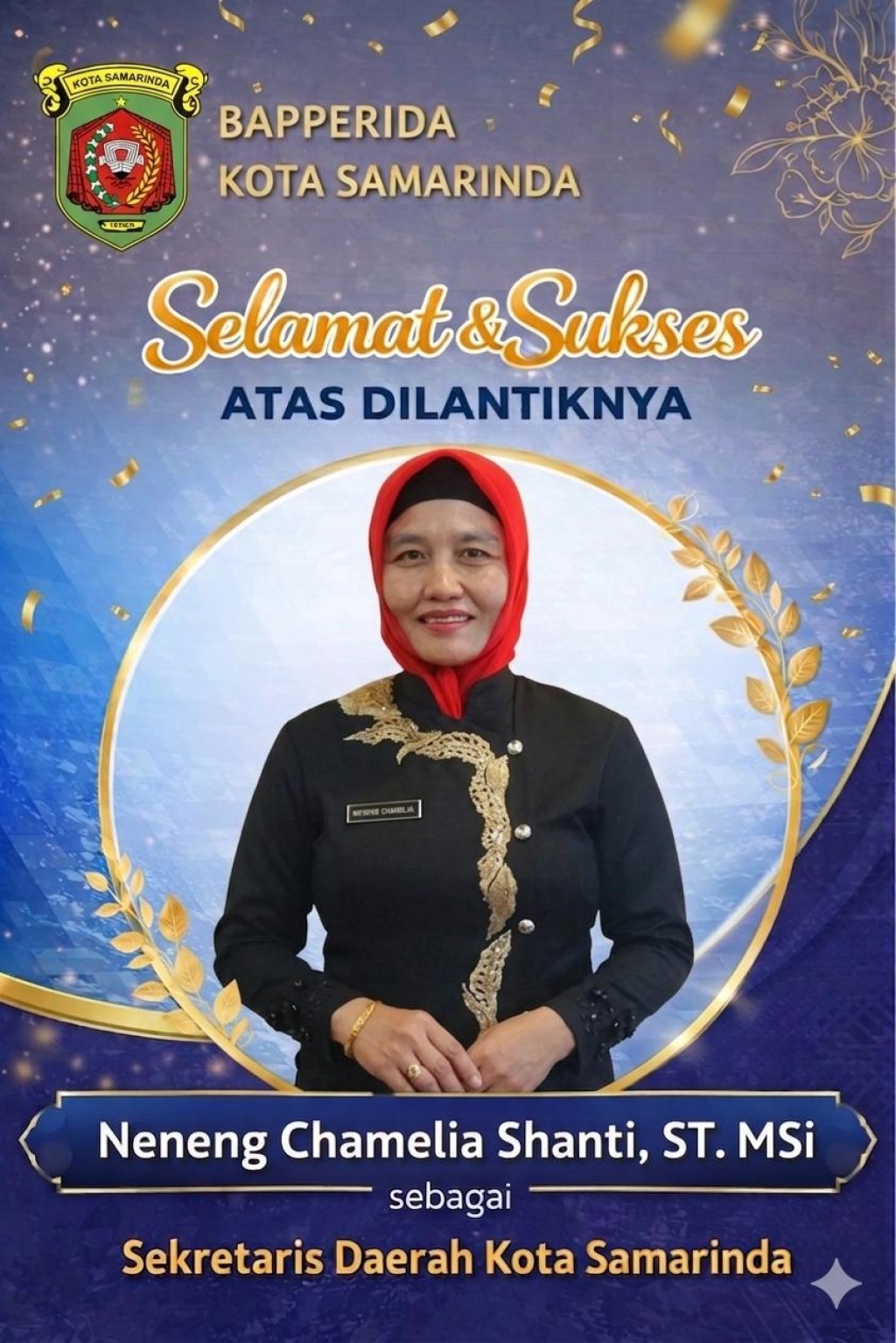 Bapperida Kota Samarinda Ucapkan Selamat atas Pelantikan Sekda Baru