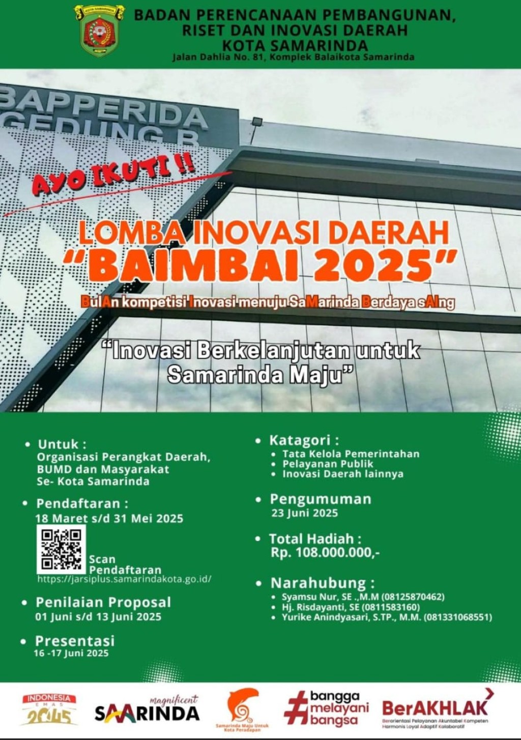 Pemenang lomba Inovasi Baimbai tahun 2025