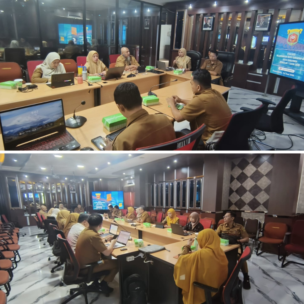 BAPPERIDA Samarinda Gelar Rapat Konsinyasi Data Hasil Evaluasi RKPD Triwulan I Tahun 2026