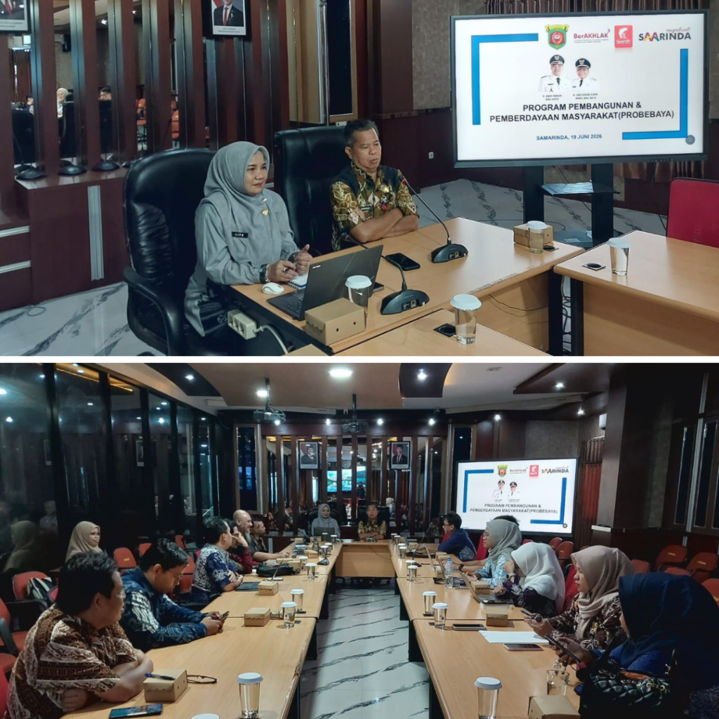 Pemkot Bontang Lakukan Kunjungan dan Studi Banding Aplikasi E-Probebaya ke BAPPERIDA Samarinda
