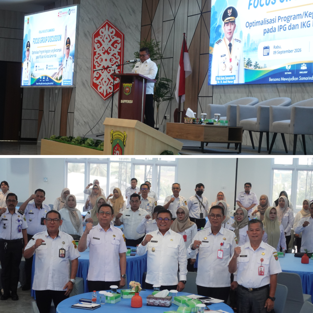 BAPPERIDA Kota Samarinda Fasilitasi FGD Optimalisasi Program dan Kegiatan Berdampak pada Peningkatan IPG dan Penurunan IKG